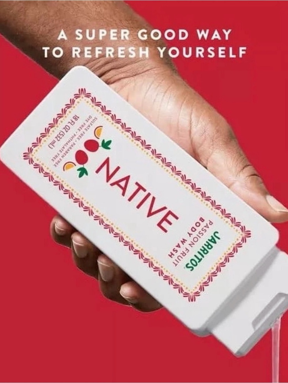 Native Jarritos passion fruit Sulfate-Free Body Wash 18 oz limited edition
